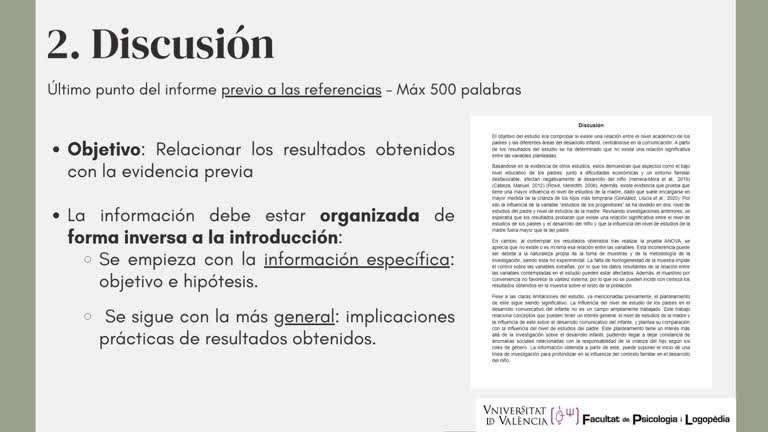 Proyecto de Innovación Educativa Emergente (PIEE): Introducción a la investigación en desarrollo infantil: 2. Procedimiento - Introducción, discusión y resumen