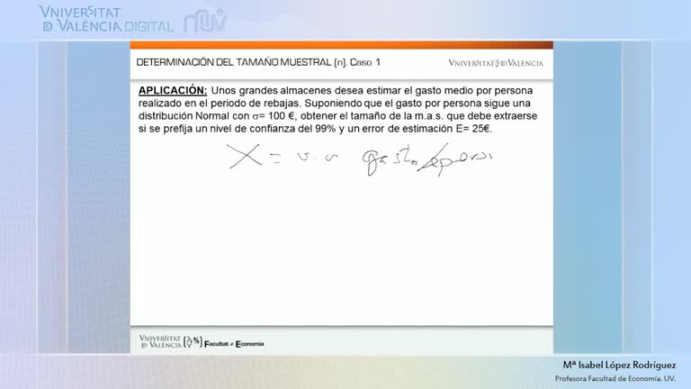 Determinación del tamaño muestral para estimar la media de una población Normal con varianza conocida